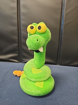 Disney Parks The Jungle Book KAA 8.5'' Plush Green Snake Stuffed Plush