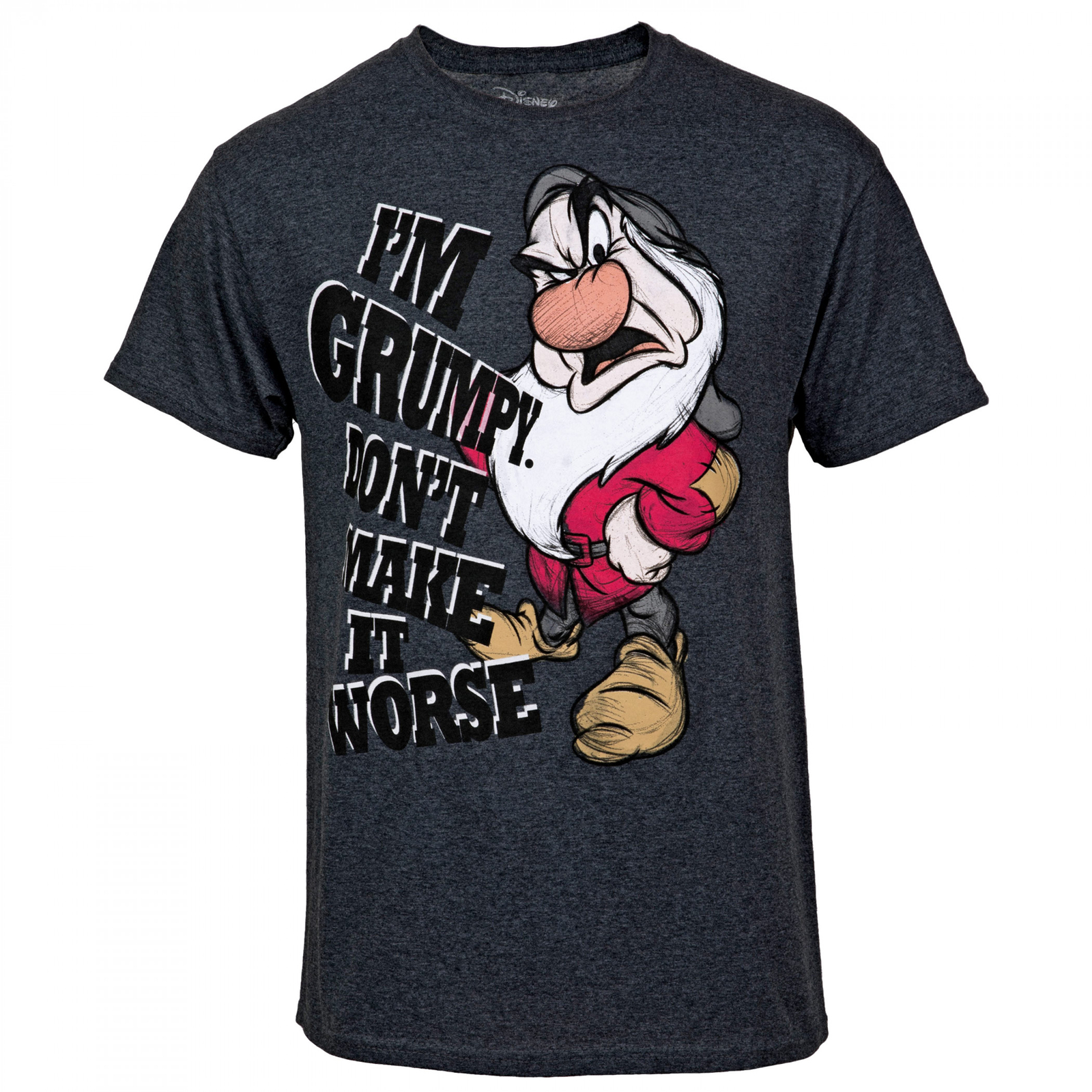 Disney I'm Grumpy Don't Make It Worse T-Shirt Grey | eBay
