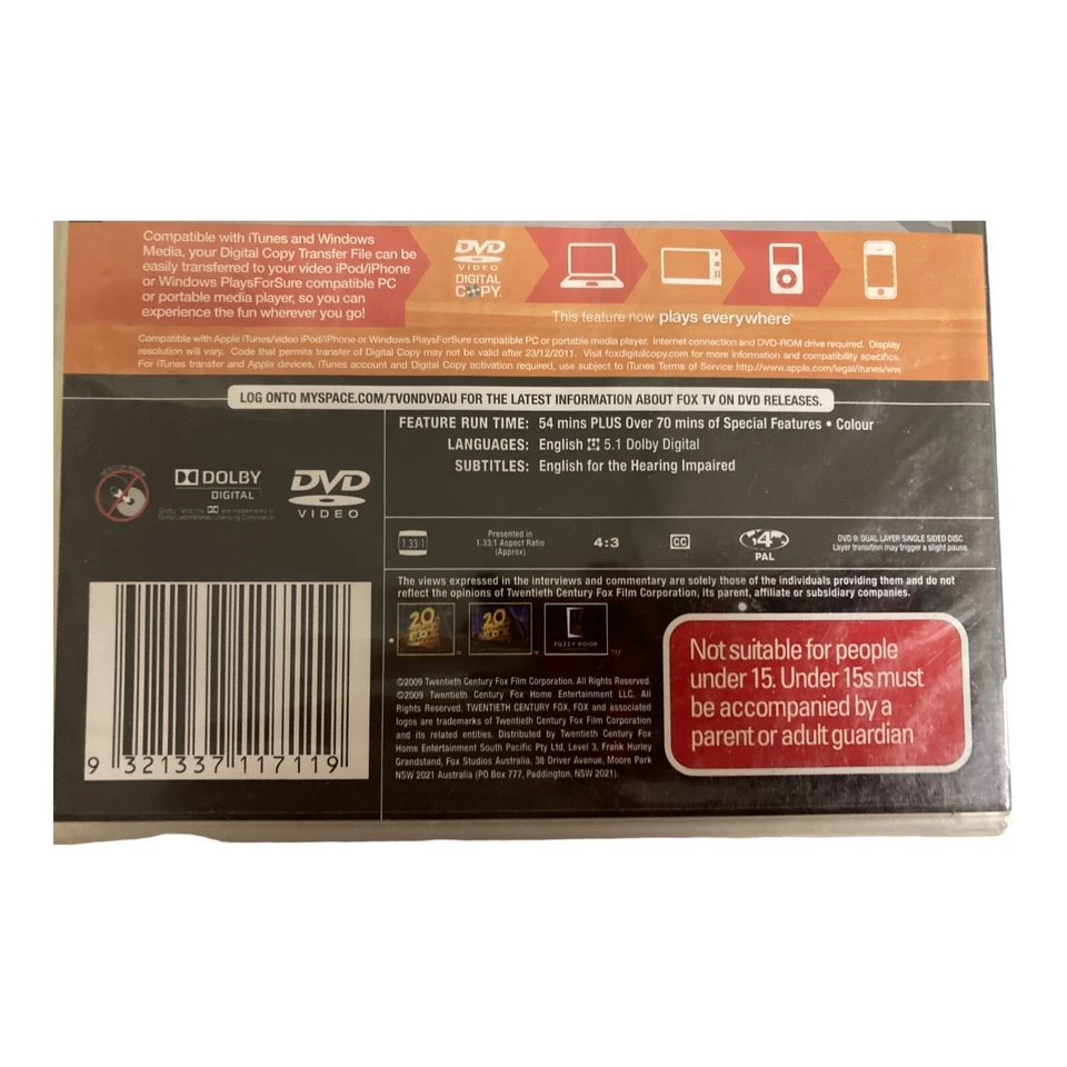 NEW Family Guy DVD Something Something Something Dark Side 2009 Region 4 MA15+ - image 4 of 4