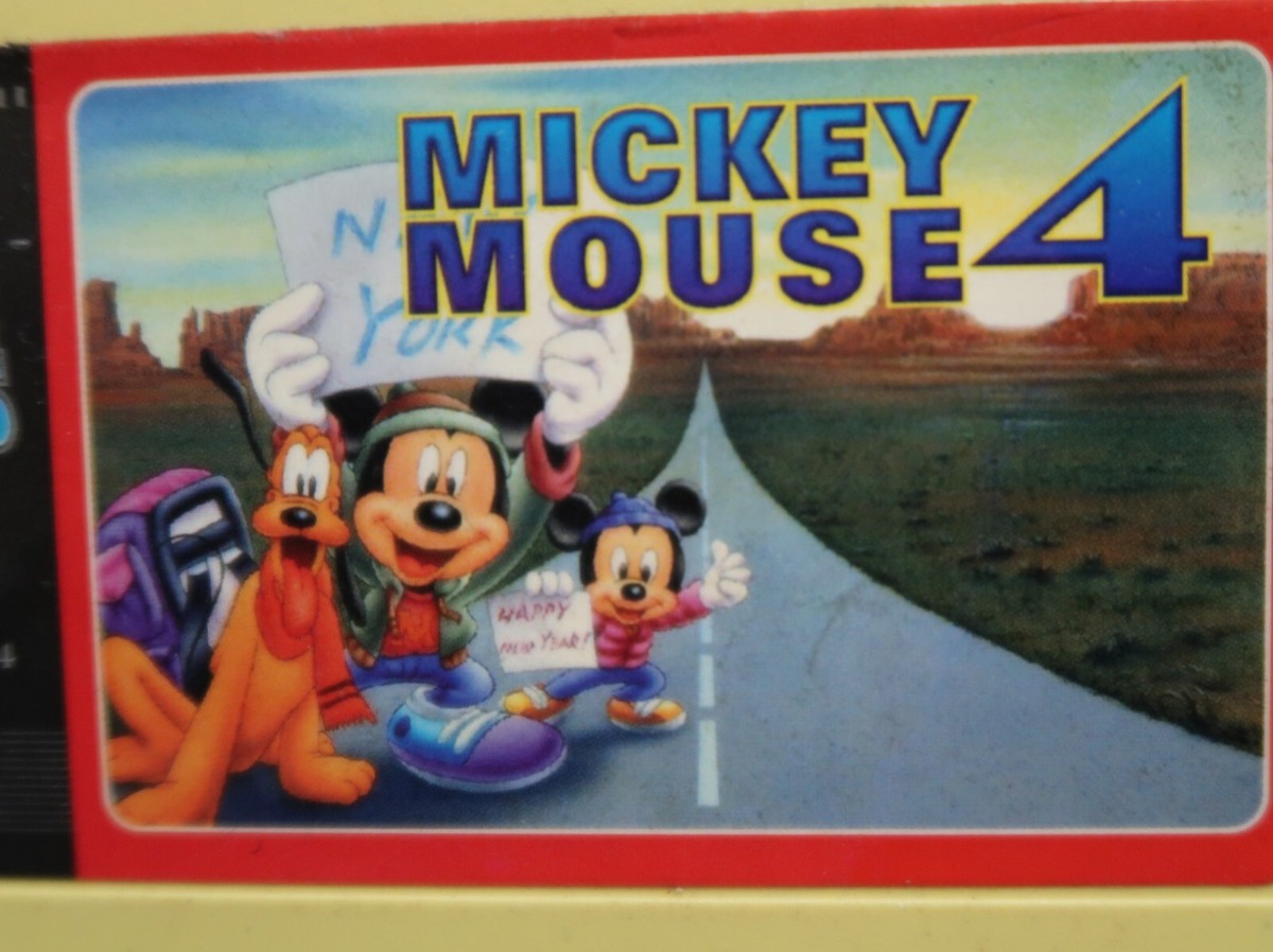 😎Mickey Mouse 4 - Famiclone Famicom Pegasus 60 pin Nes
