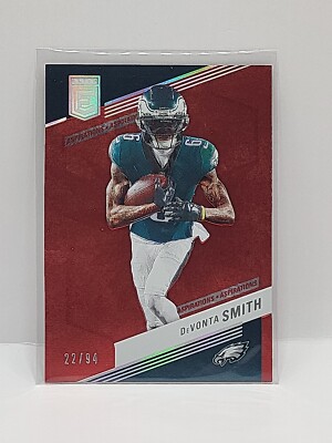 2023 Donruss Elite DEVONTA SMITH RED spirations SSP #d/94  EAGLES