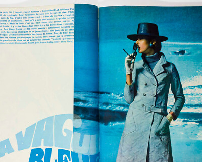 Nicole de Lamarge BLUE WAVE Duffy FRENCH ELLE magazine May 1966