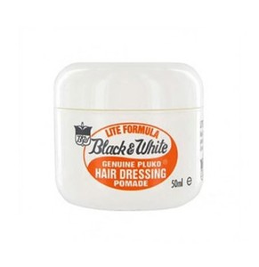 Black White Genuine Pluko Lite Formula Hair Dressing Pomade