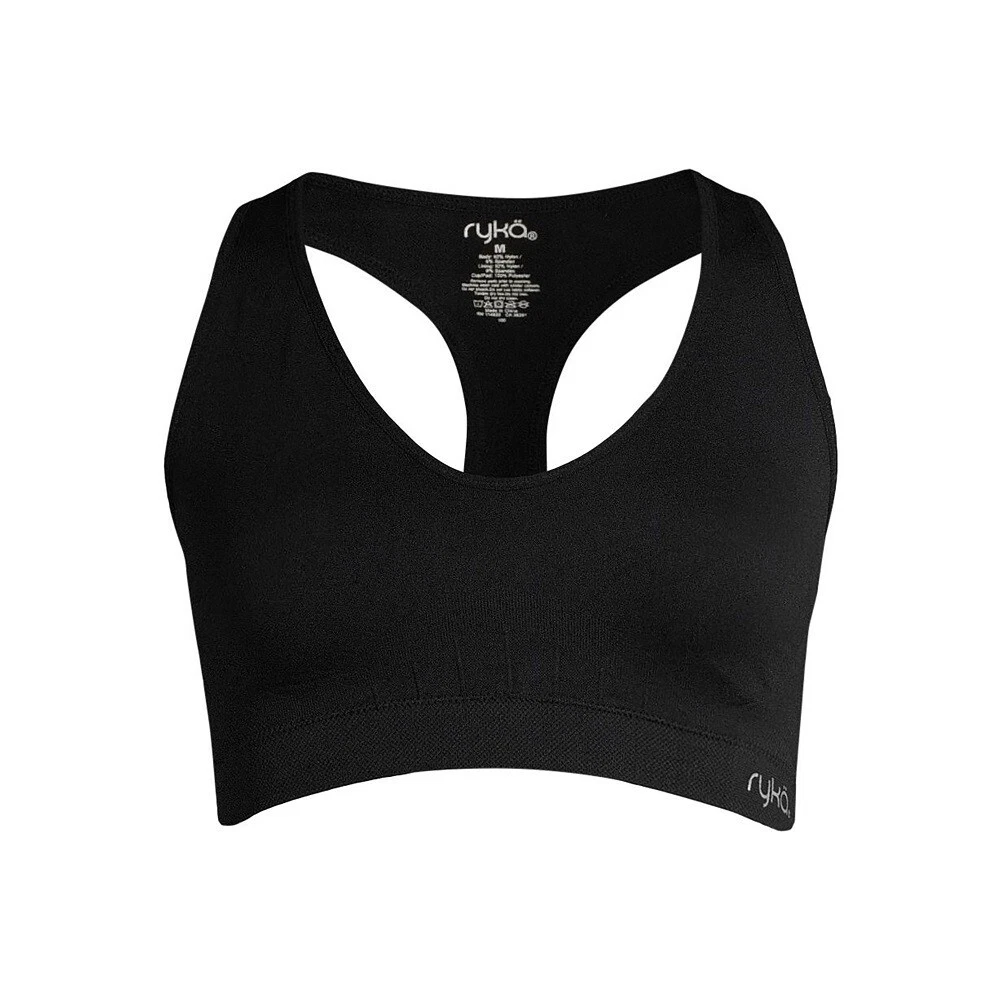 Ryka Women's Seamless V-Neck Racerback Sports Bra