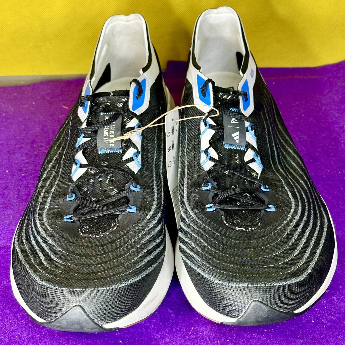 Adidas Adizero X Parley Running Shoes Mens 7 HQ6594 Lightstrike Race Blk/Gry/Blu Adidas Adizero X Parley Running Shoes Mens 7 | Mercari main image 4