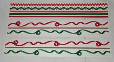 Vintage 1997 1998 CHRISTMAS RED GREEN MRS. Grossman's Design Lines Stickers - 3