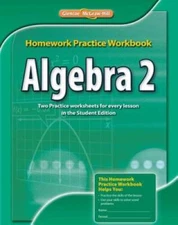 Algebra 2, Homework Practice Workbook (MERRILL ALGEBRA 2) - Paperback - GOOD