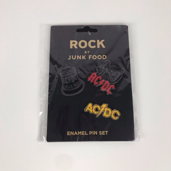 Rock By Junk Food AC/DC Enamel Pin Set | eBay