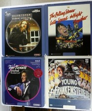 Lot of 4 CED SelectaVision Discs; Rolling Stones,Jethro Tull, Tony Bennett Ced11