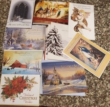 Lot of 25 Christian Christmas Cards With envelopes, duplicates included