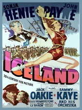 Decorative Poster.Interior wall art room design.Iceland.Jazz retro movie.11511