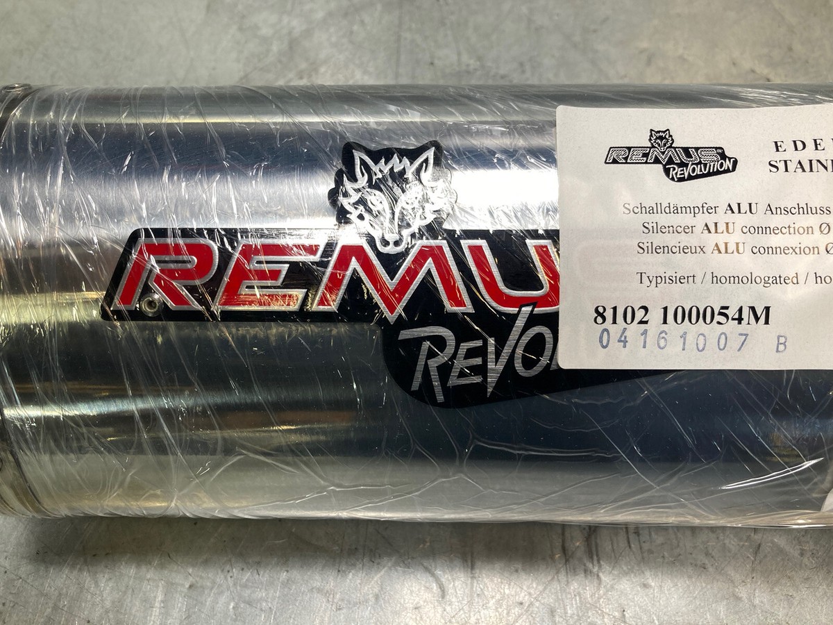 REMUS REVOLUTION/サイレンサー 汎用 54Φ NEW! REMUS Revolution Stainless Muffler 54mm Inlet Honda Suzuki