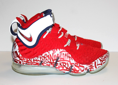 Men's Nike LeBron XVII 17 Red Graffiti Remix FP Basketball Men's Nike LeBron XVII 17 Red Graffiti Remix FP Basketball