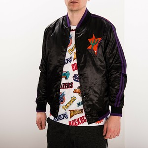 nba satin jacket mitchell ness