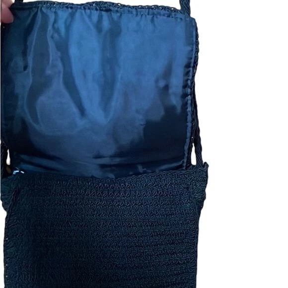 Bolso Bandolera Pequeño Kitlie Lee Collection Nylon Tejido Negro Foto 3 de 4