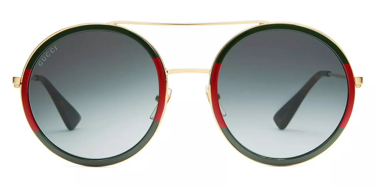 Gucci 56mm Gradient Round Sunglasses