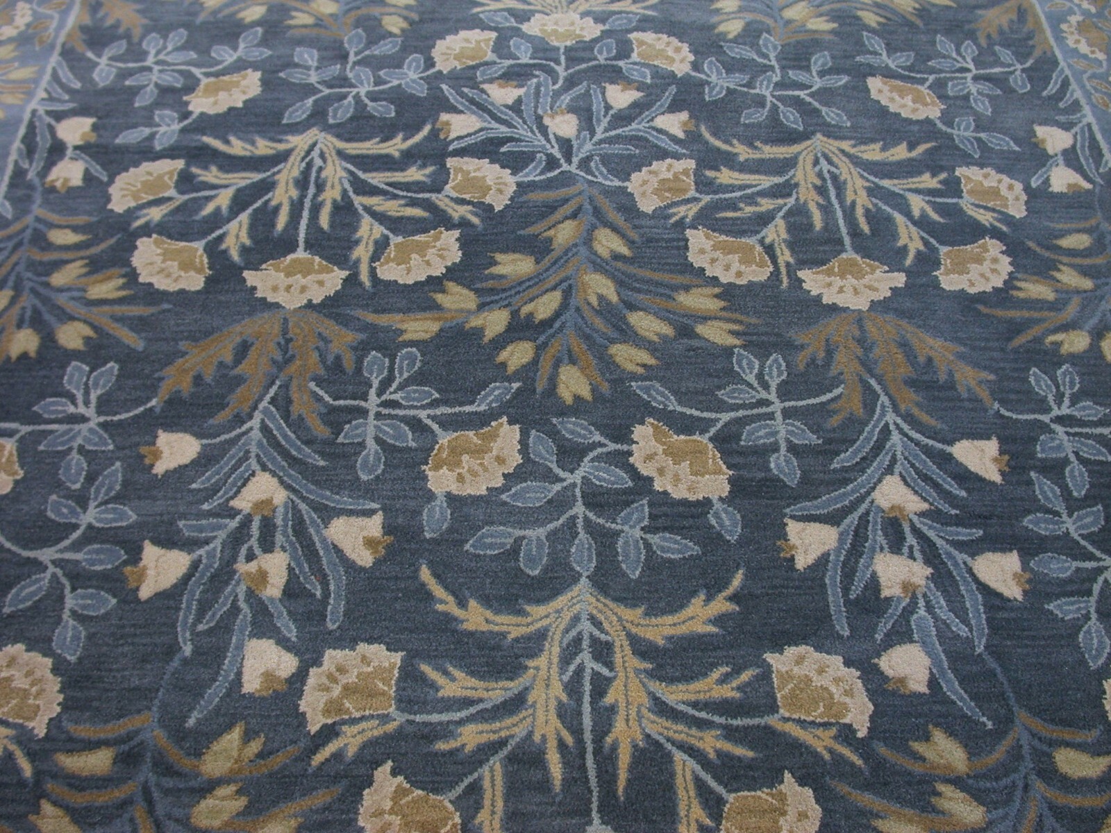 Pottery Barn Adeline Rug Blue New Hand Tufted Wool Carpet 8' x 10' eBay