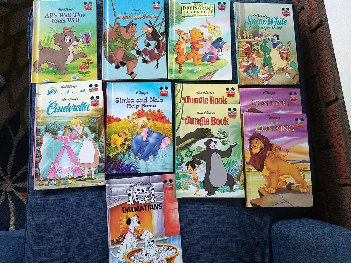 Walt Disney-Wonderful World Of Reading Vintage 90S Book Lot Of 12