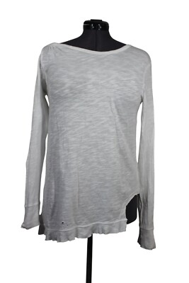 Left of Center Anthropologie burnout distressed destroyed asymmetric t-shirt L