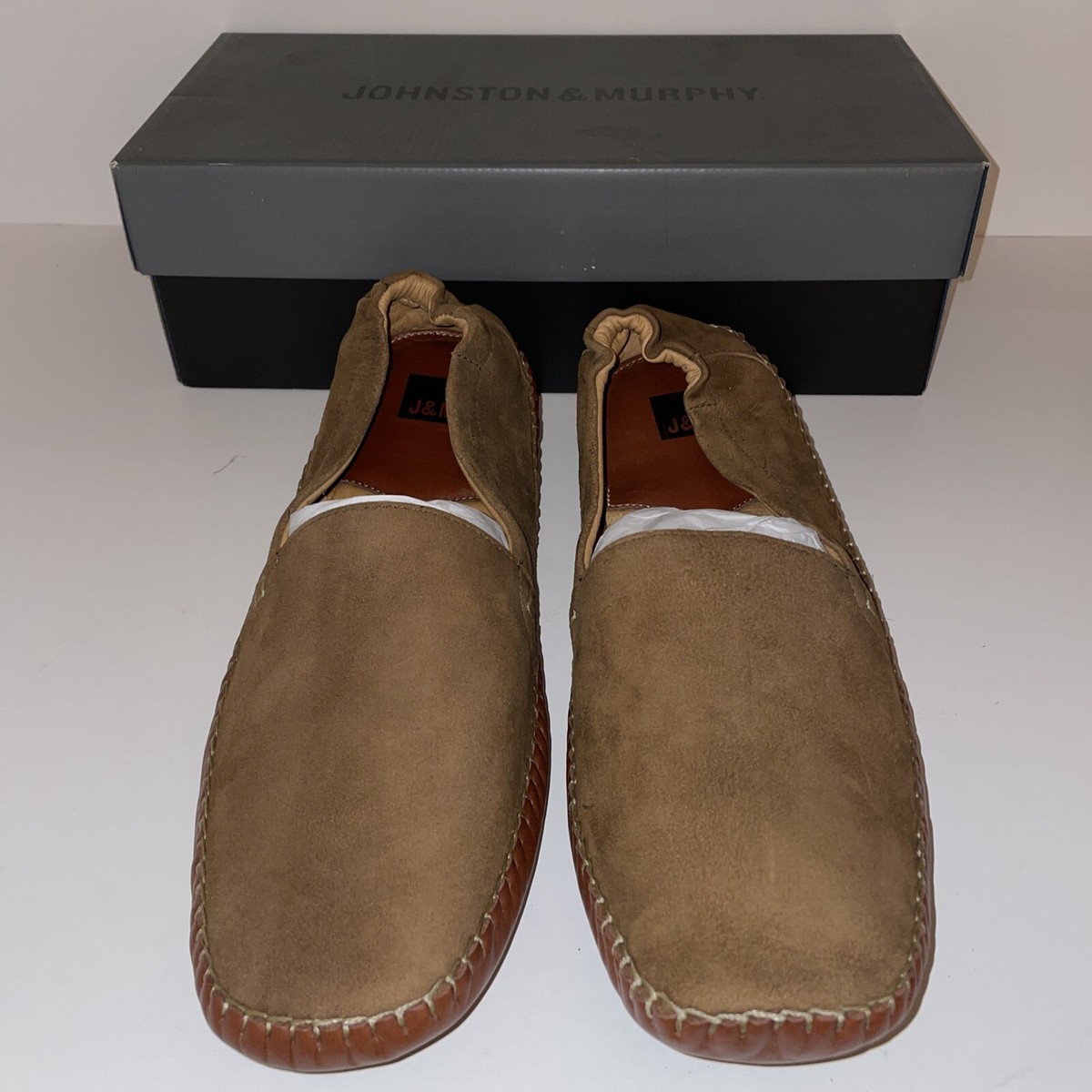 Johnson & Murphy suede mens loafer size 13 | eBay