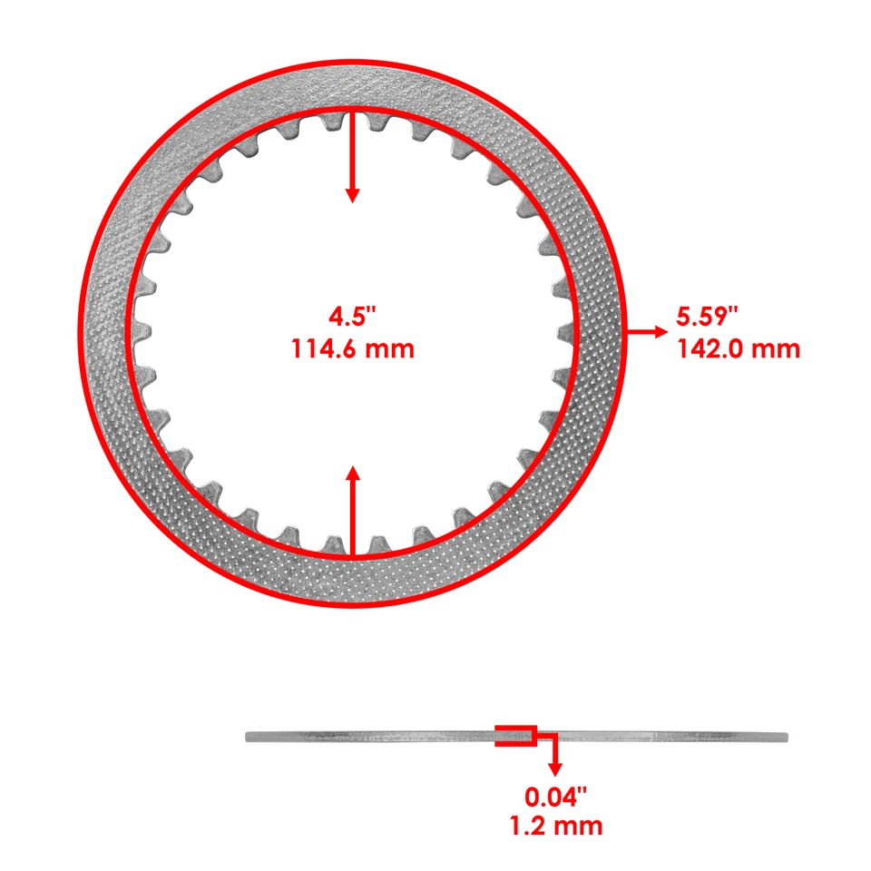 Kit embrague fricción con placas de acero para Yamaha WR426F 2001 2002 / WR450F 2003 Foto 4 de 4