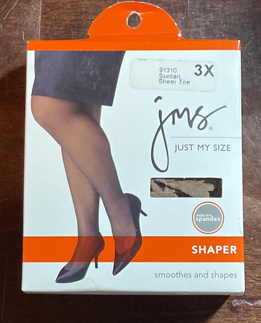 3x Silky Sheer Toe Pantyhose Hosiery 