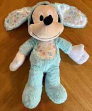 Mickey Mouse Plush Easter Bunny Stuffed Animal Doll Disney Just Play 14" U5
