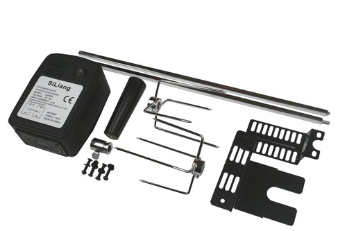 BBQ BARBECUE ROTISSERIE SPIT UNIVERSAL KIT GAS OR CHARCOAL BATTERY OR ELECTRIC - Picture 2 of 7