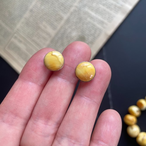 Danish Natural Amber Necklace and earrings Baltic Amber #1860 - Picture 15 of 17