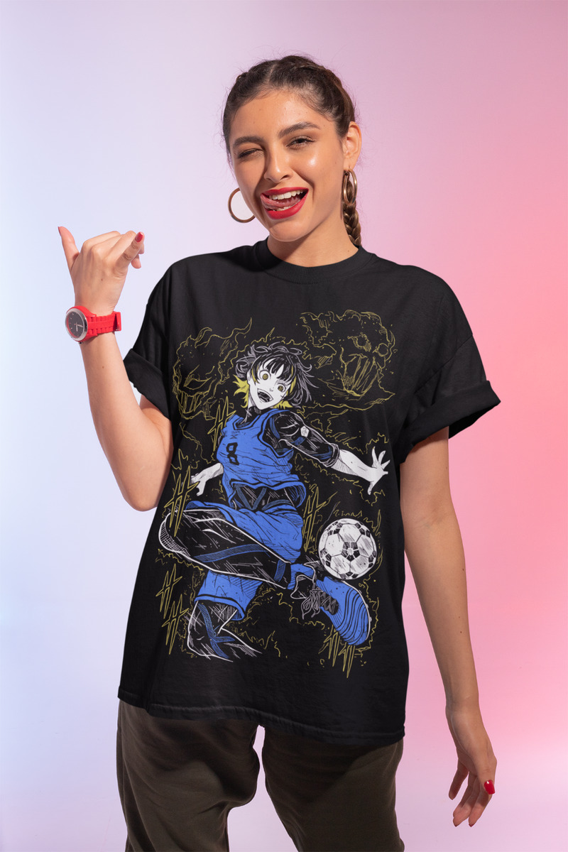 Meguru Bachira T-shirt Blue lock Kunigami,Rin Itoshi,Nagi Anime