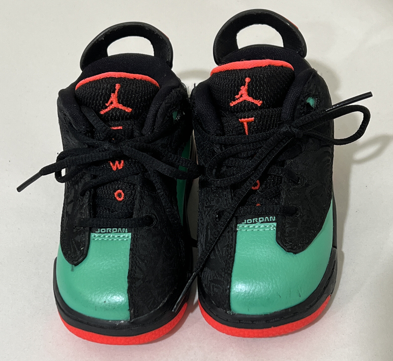 Nike Air Jordan Toddler Shoes Dub Zero Black Infrared 23 Green 725744-035 Sz 6C-image