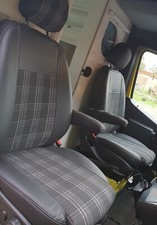 Sitzbezüge Maß für 2x Einzelsitze + 2 Armlehne J6 passend für VW Caravelle T5