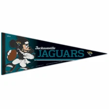 JACKSONVILLE JAGUARS MICKEY MOUSE DISNEY PREMIUM QUALITY PENNANT 12"X30" BANNER