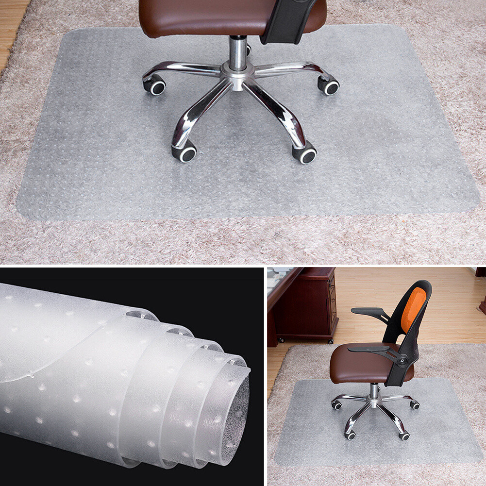 Spiked Non Slip Office Chair Desk Mat Floor Carpet Protector PVC