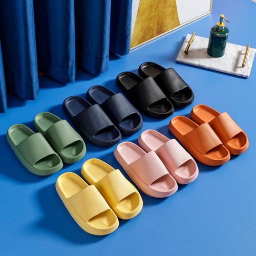 Zapatillas antideslizantes de verano para mujer casa de EVA zapatos gruesos plataforma de baño pareja - Imagen 11 de 18