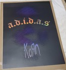 Korn Adidas Limited Poster 24" x 18" Rare - Never used but has minor corner wear