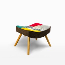 Poggiapiedi pouf patchwork design moderno Solum