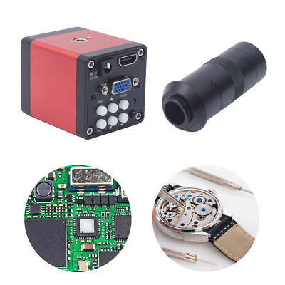 HDMI Video Microscope VGA Camera HD Industrial Digital USB Lens 1080p 60FPS 14mp