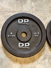Vintage DP Barbell Weights (2) 13.2lbs Plates 26.4lbs  Total= 12 Kilos — photo 5