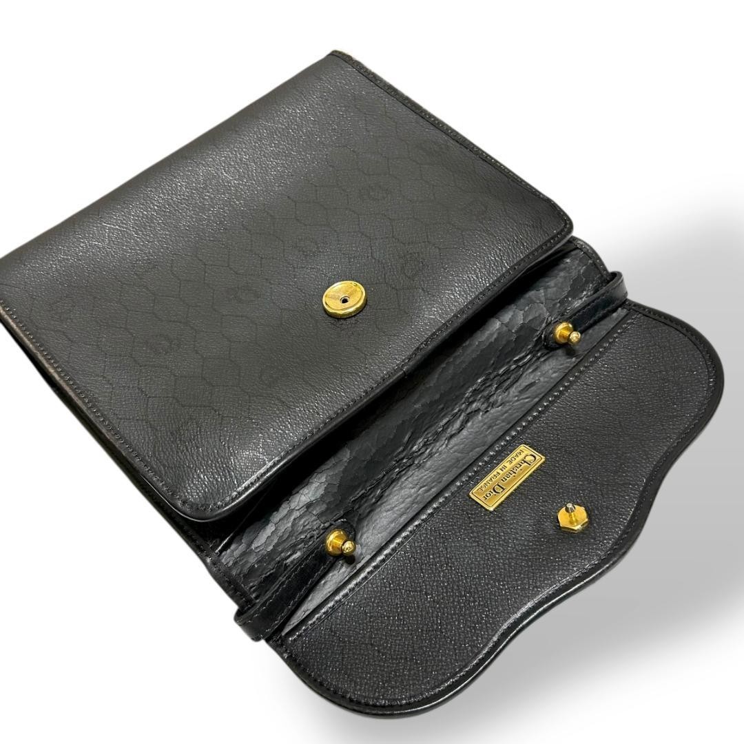 Christian Dior Mini Tote Handbag Black Vintage Women's From Japan Authentic thumbnail 8