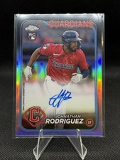 2024 Topps Chrome Update #RA-JR Johnathan Rodriguez Autographs Refractors #/499