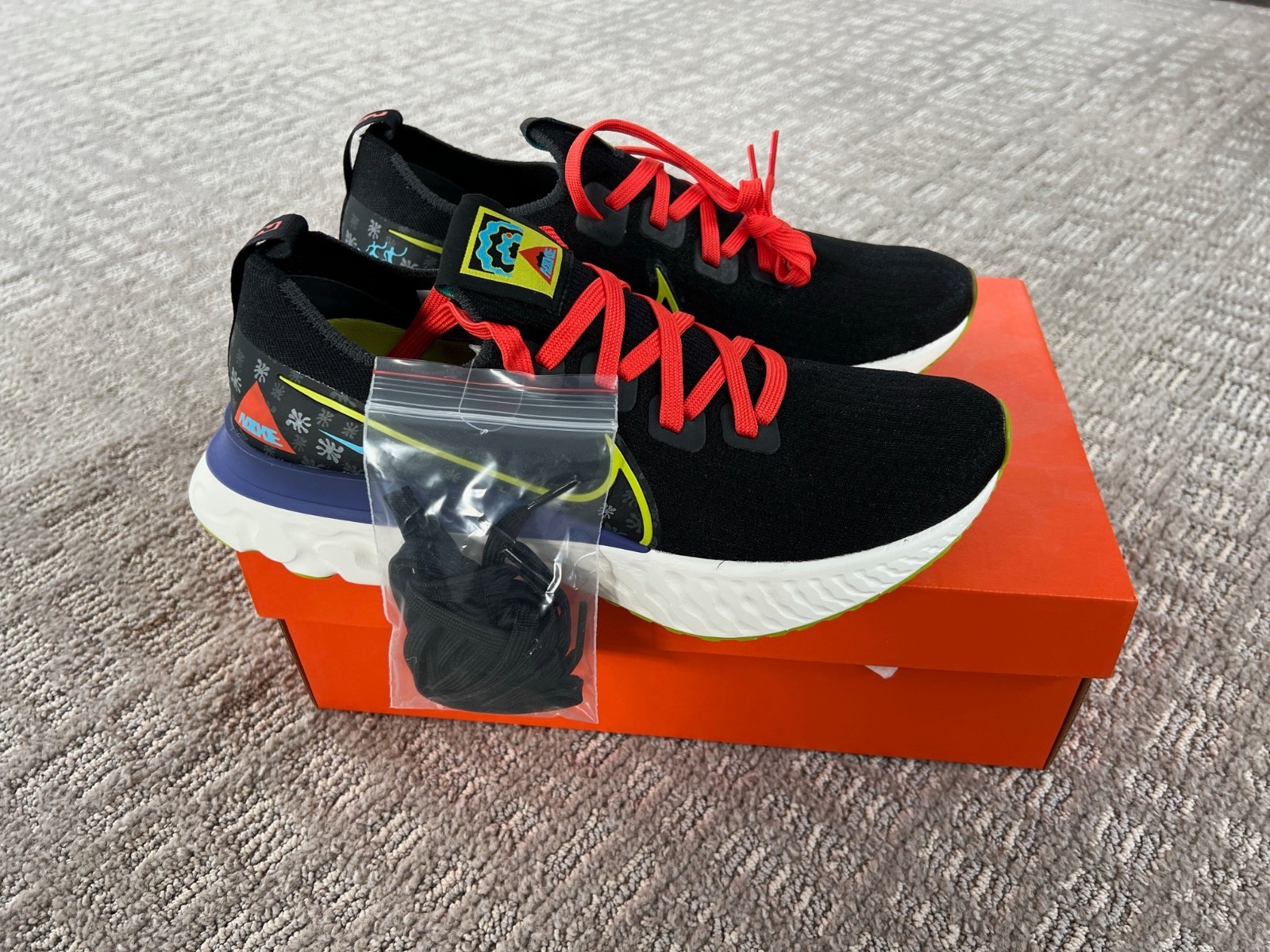 Nike React Infinity Run Flyknit Men's 10 - CZ2358 001 Chaz Bundick NIB - Rare image 3