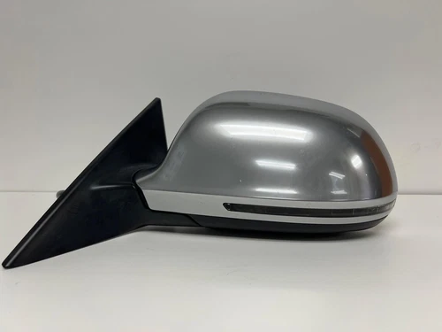 2008-2014 Audi S5 A5 Driver LH Side View Door Mirror w/BSA OEM Aluminum Cover MK