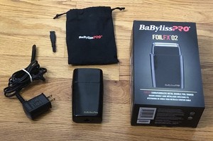 BaByliss PRO FX02 Dual Foil Metal Shaver, Black FXFS2 Cordless Electric Shaver