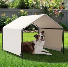 4 4 3.3FT Dog Tent for Large Creamy white