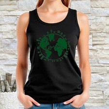 NWT ECO WORLD LOVE GLOBAL SAVE THE PLANET WOMEN'S SLEEVELESS TANK TOP