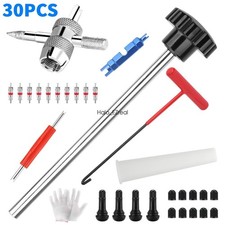 30pcs Valve Stem Tool Kit Tr413 4-way Tire Installer Remover Quick Change Cars