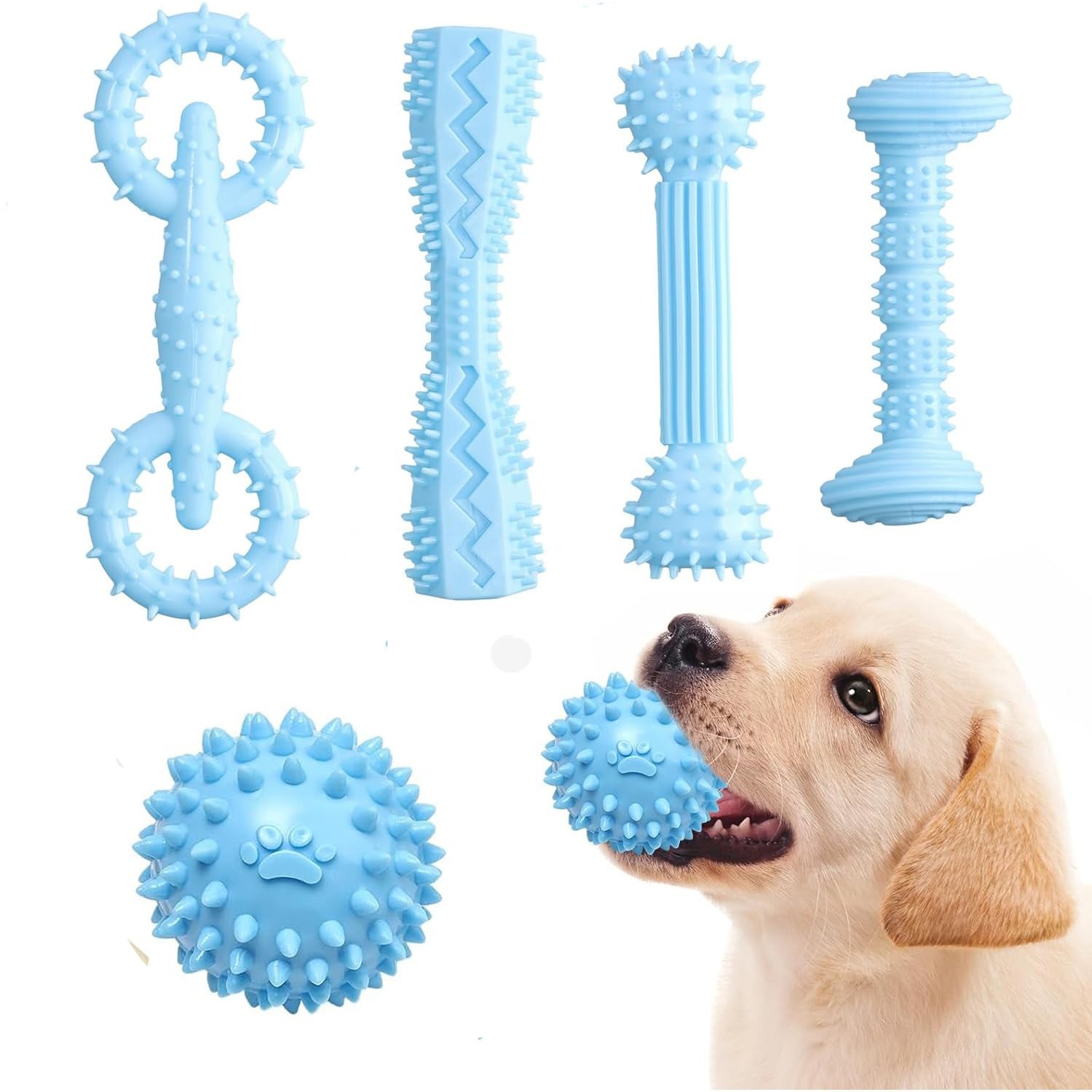 MEISO Dog Chew Toys: 5 Giochi Indistruttibili per Cuccioli Felici