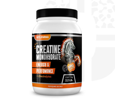 Vitofarma Creatine Monohydrate Horse Supplement Apple Flavor 2.2 lb