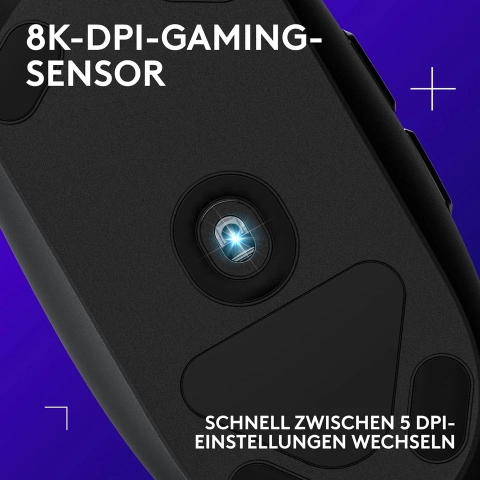 Logitech G203 Gaming-Maus LIGHTSYNC RGB-Beleuchtung 6 Programierbar Schwarz Neu - Bild 3 von 4